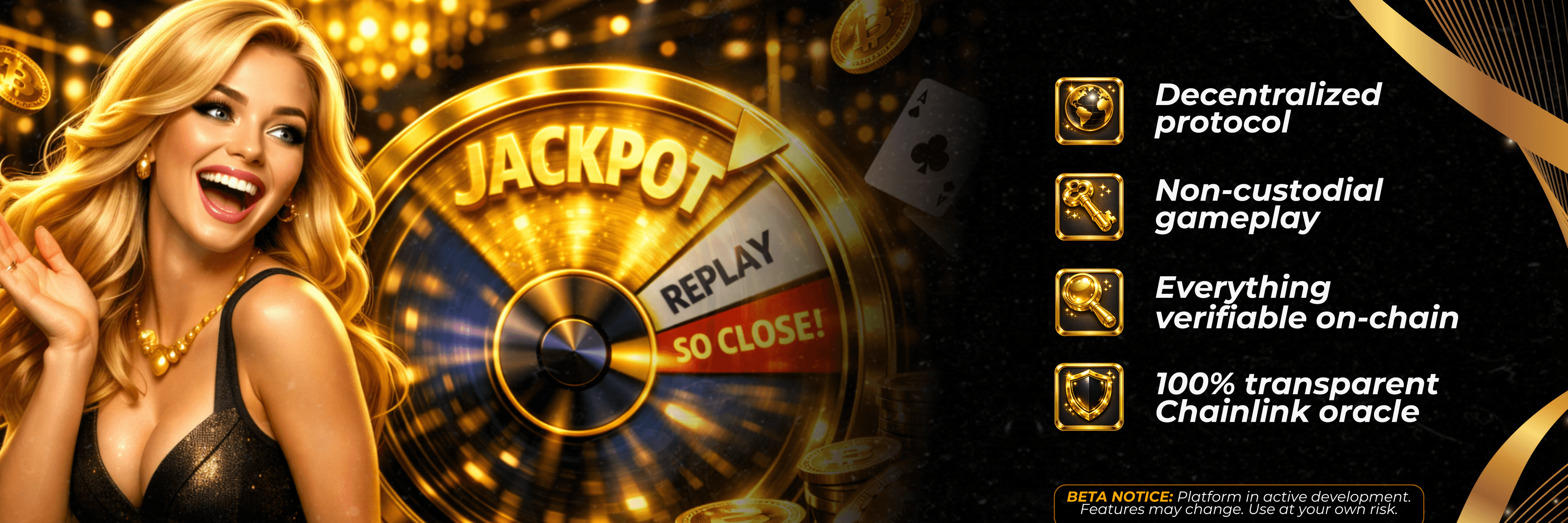 Decentralized protocol - Verifiable on-chain with Chainlink oracle